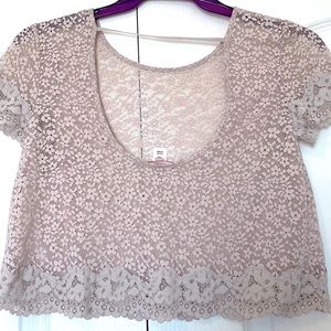 crop top victoria secret with embroidery